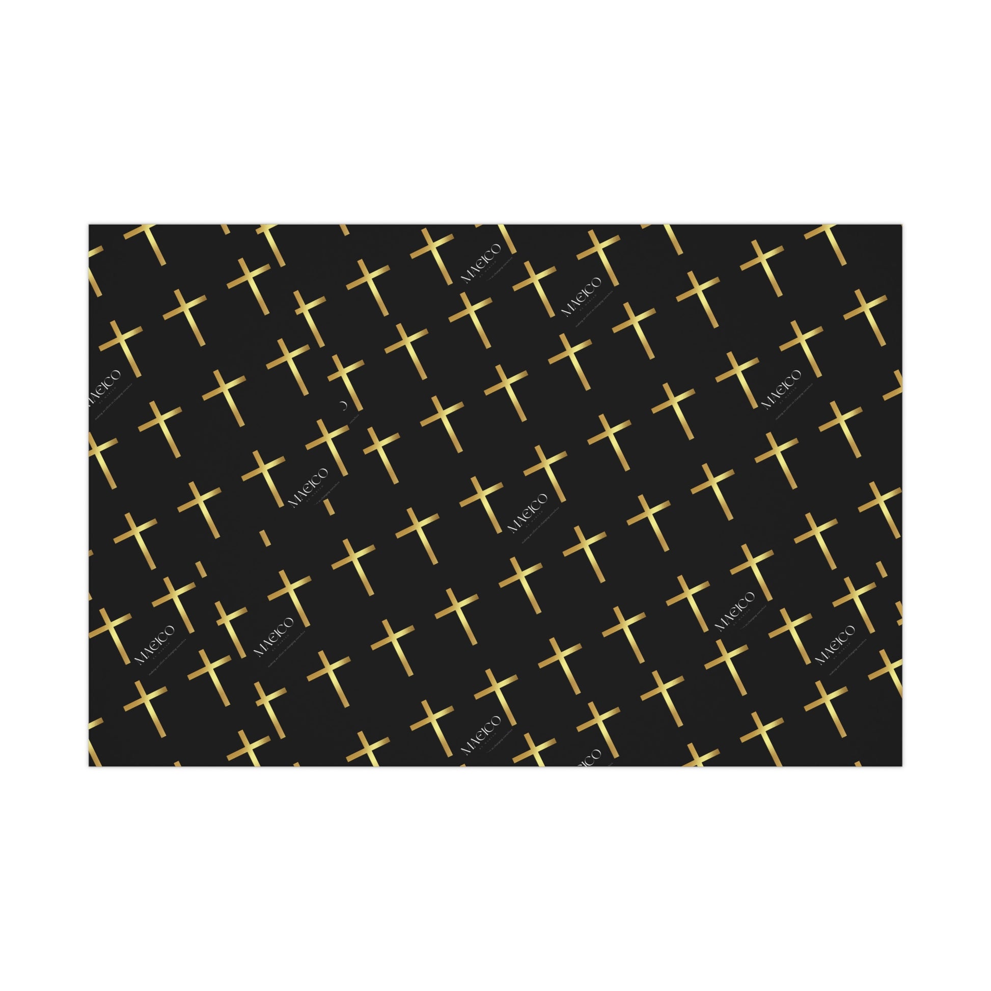MAEICO Elegant Cross Gift Wrap Papers