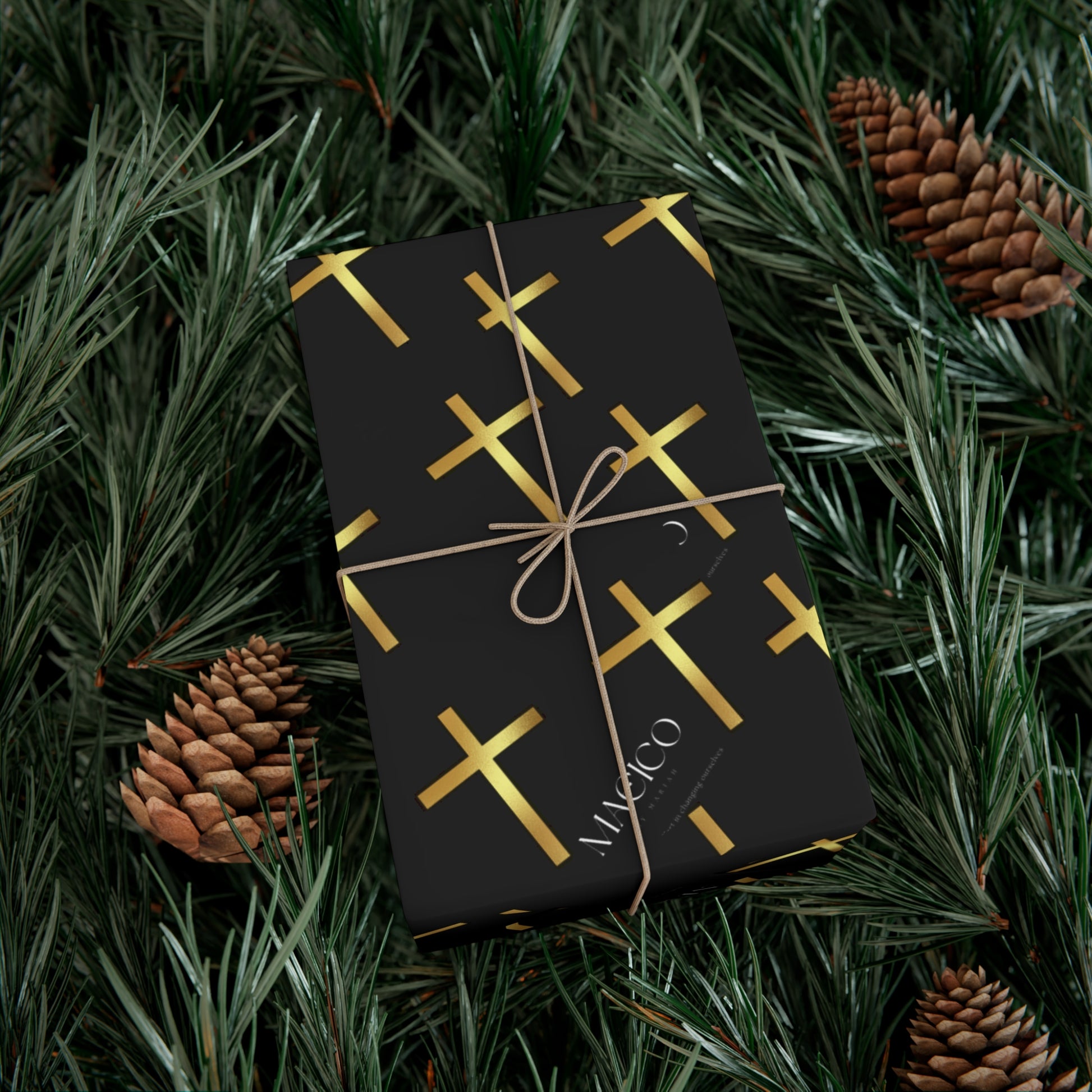 MAEICO Elegant Cross Gift Wrap Papers