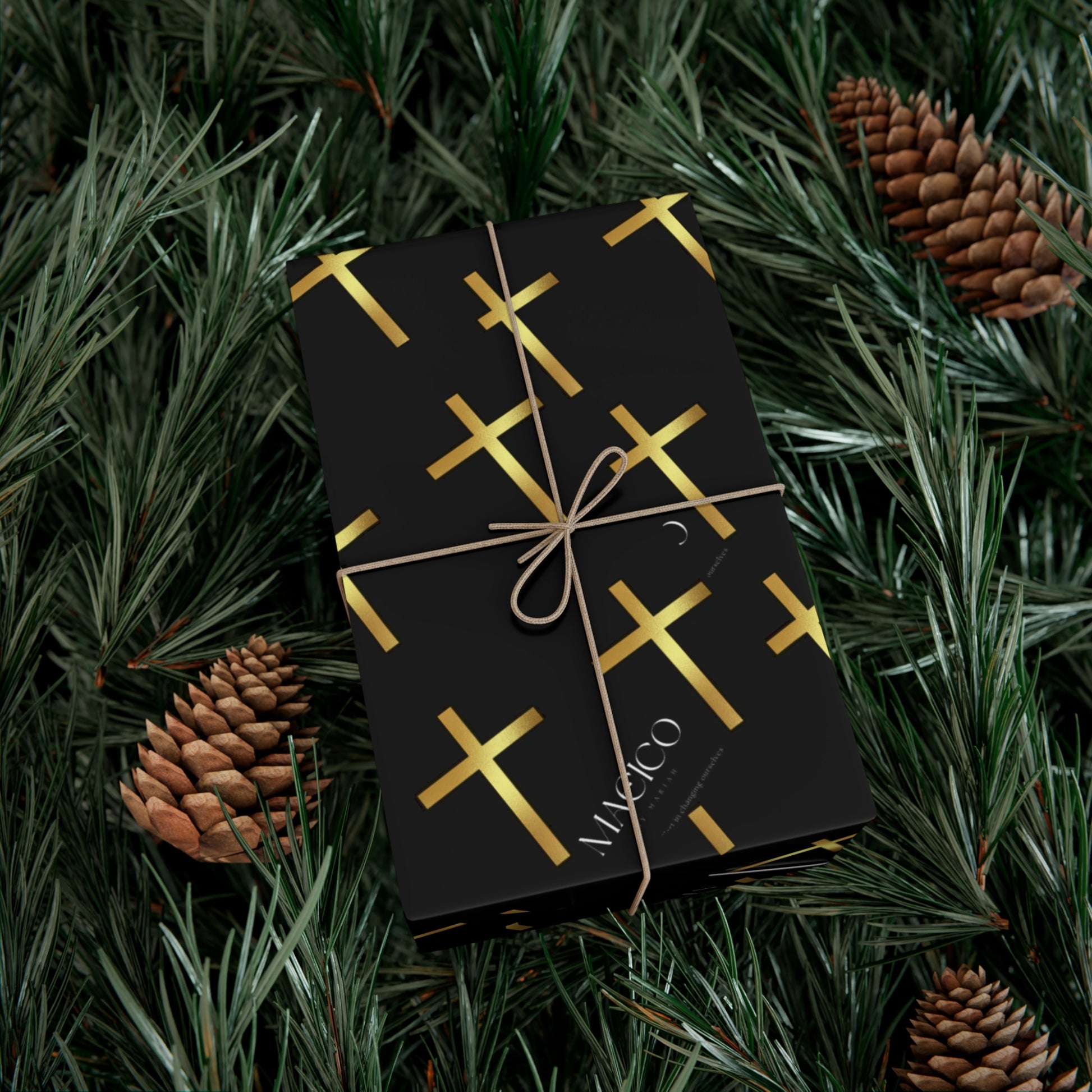 MAEICO Elegant Cross Gift Wrap Papers