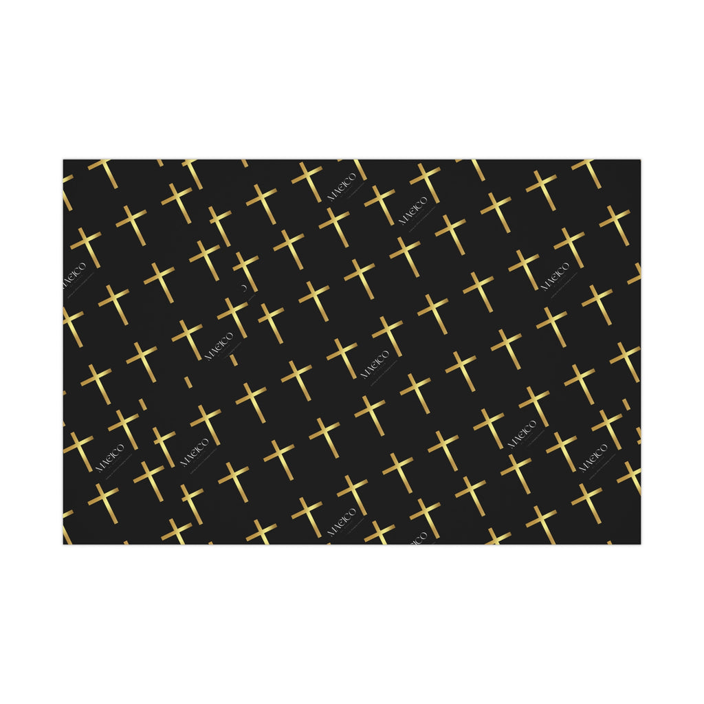 MAEICO Elegant Cross Gift Wrap Papers